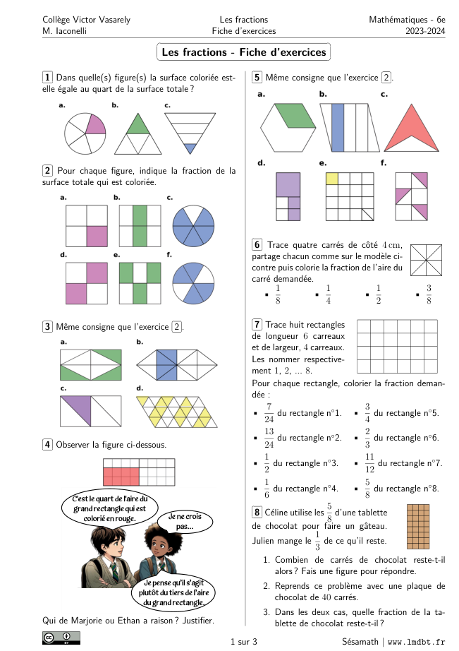 Miniature Fiche Exercices Les nombres entiers